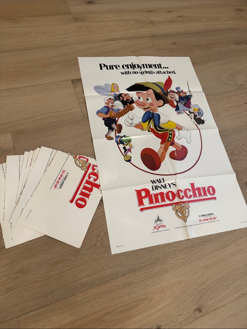 10 Disney Pinocchio Poster - 1984